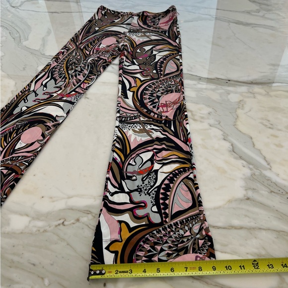 EMILIO PUCCI BROWN PINK GRASSHOPPER PANTS MODEL 61RT76 SIZE IT 42 / US 8 - Picture 14 of 17